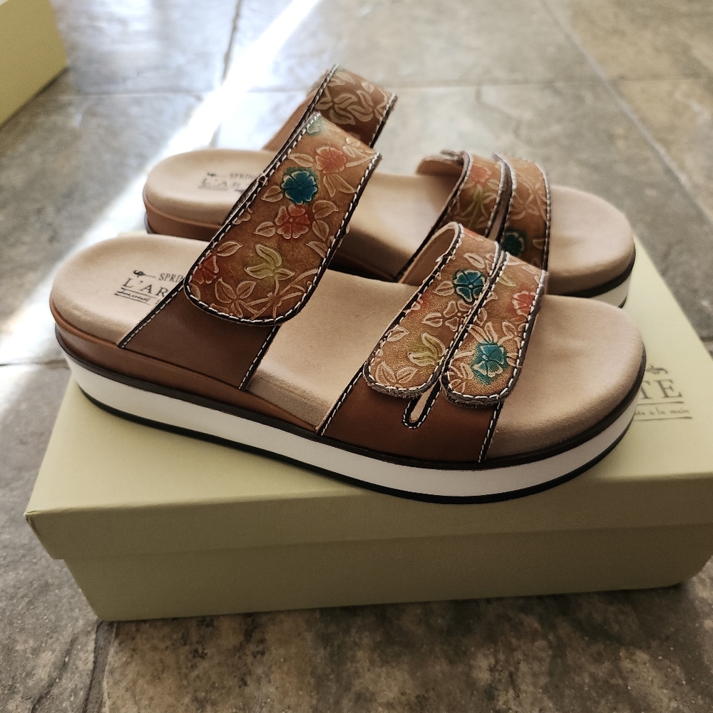 NEW Spring Step L'Artiste Dearest Slide Sandals EU 38 / US 7.5-8